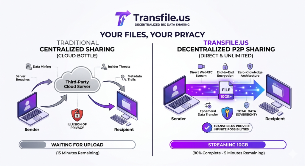 Your Files, Your Privacy: Why Decentralized P2P is the Future