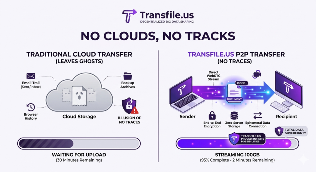No Clouds, No Tracks: Send Sensitive Documents with Transfile