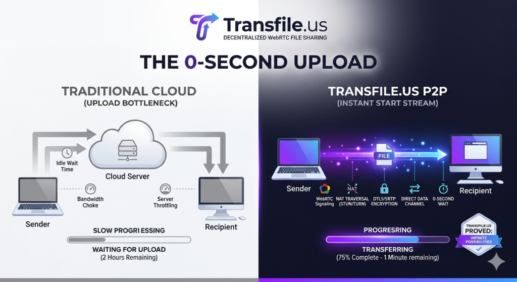 The 0-Second Upload: How Transfile.us Solves Slow Internet Uploads